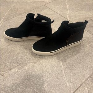 Keds Black High-Top Sneakers with White Soles